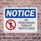 Signmission No Pedestrians Forklift Traffic Only, 10 in W x Rectangle, Plastic OS-2PACK-NS-P-710-L-14726 - alternate 8